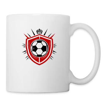Équipe de logo de football - Mug blanc - blanc - Droite