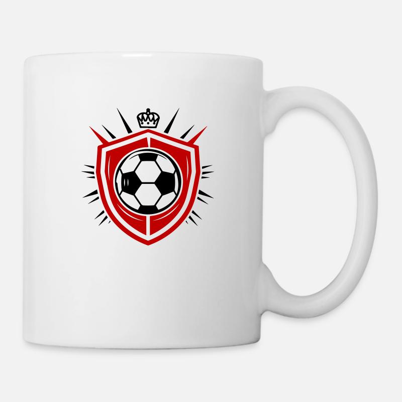 Fussball Logo Mannschaft - Tasse - Weiß