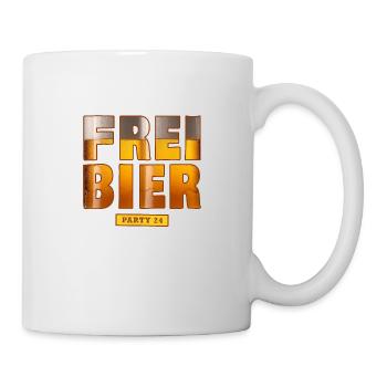 Freibier Party 24 - Tasse - Weiß - Rechts