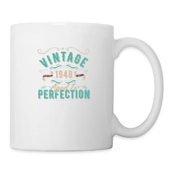 Jahrgang 1948 - 1948 Geburtstagsgeschenk - Tasse - Weiß - Rechts