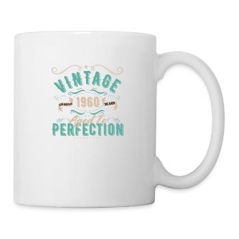 Jahrgang 1960er - 1960er Jahre Geburtstagsgeschenk - Tasse - Weiß - Rechts