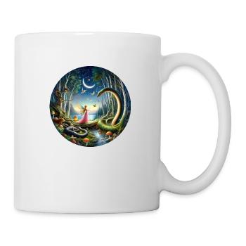 Négociations au clair de lune - Mug blanc - blanc - Droite