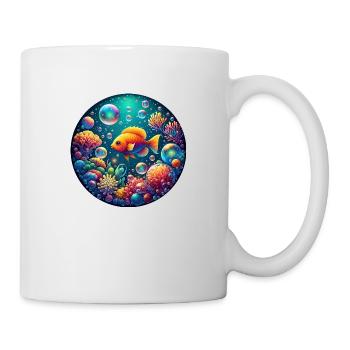 Monde magique sous-marin - Mug blanc - blanc - Droite