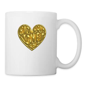 Bitcoin liebt dich - Tasse - Weiß - Rechts