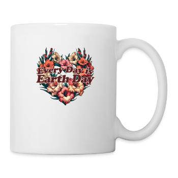 Chaque jour est le Jour de la Terre - Mug blanc - blanc - Droite