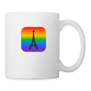 Paris Rainbow Tour Eiffel - Mug blanc - blanc - Droite