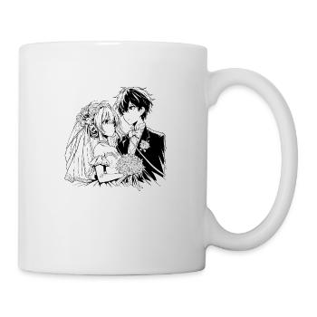 Bride and Groom Anime Illustration - Mug - white - Right