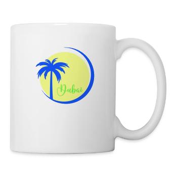 palme dubai - Tasse - Weiß - Rechts