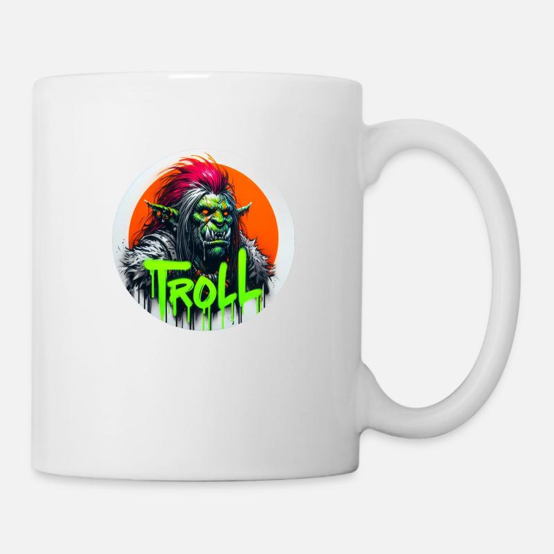 Troll - Tasse - Weiß
