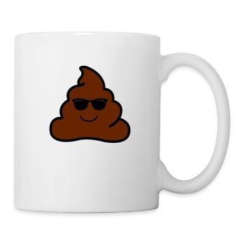 coole kacke - Tasse - Weiß - Rechts