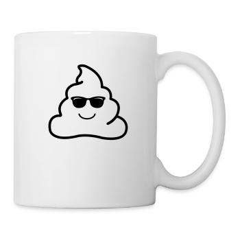 coole kacke - Tasse - Weiß - Rechts