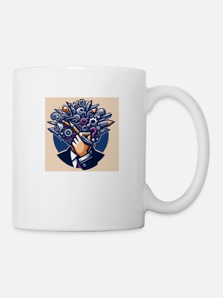 Kunst Fantasie - Tasse - Weiß