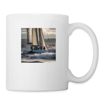 Tapferkeit auf hoher See: Tag der Seeleute - Tasse - Weiß - Rechts