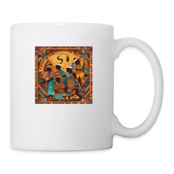 Kulturelle Harmonie auf Kisuaheli - Tasse - Weiß - Rechts