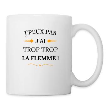 I can't I'm too lazy - Mug - white - Right