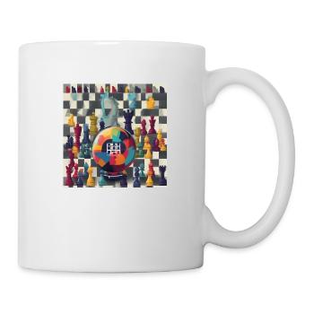 Échiquier Mondial: Célébration Stratégie et unité - Mug blanc - blanc - Droite