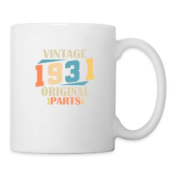 Month 1931. 1931 Birthday Gift. 93 years old Birt - Mug - white - Right