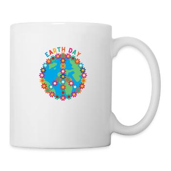 Jour de la Terre Paix - Mug blanc - blanc - Droite