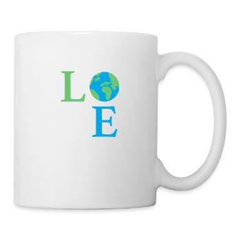 Love Earth - Tasse - Weiß - Rechts
