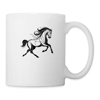 Cheval - Mug blanc - blanc - Droite