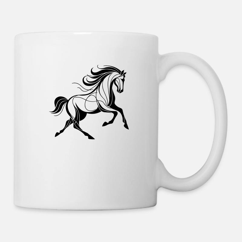Pferd - Tasse - Weiß