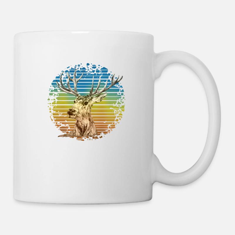 Cerf - Mug blanc - blanc