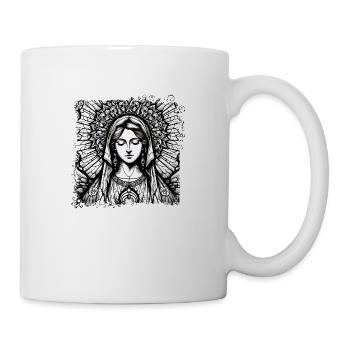 Jungfrau Maria Jesus Bibel christliche Religion christlich - Tasse - Weiß - Rechts
