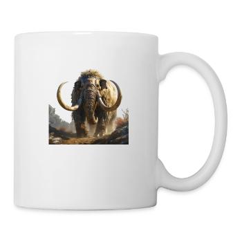 Le mammouth était une créature majestueuse - Mug blanc - blanc - Droite
