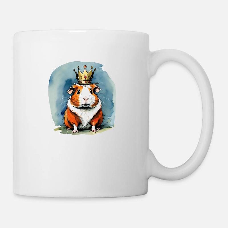 Meerschweinchen König - Tasse - Weiß