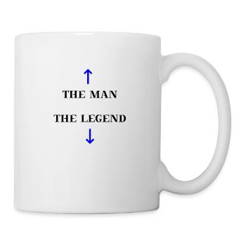 The Man, The Legend - witzige Geschenkidee lustig - Tasse - Weiß - Rechts
