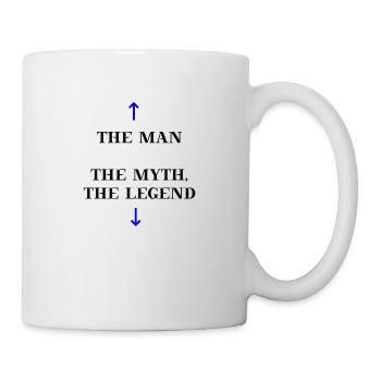 The Man, The Myth, The Legend funny gift idea - Mug - white - Right