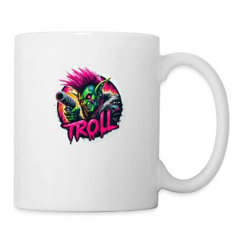 Punk troll - Mug blanc - blanc - Droite