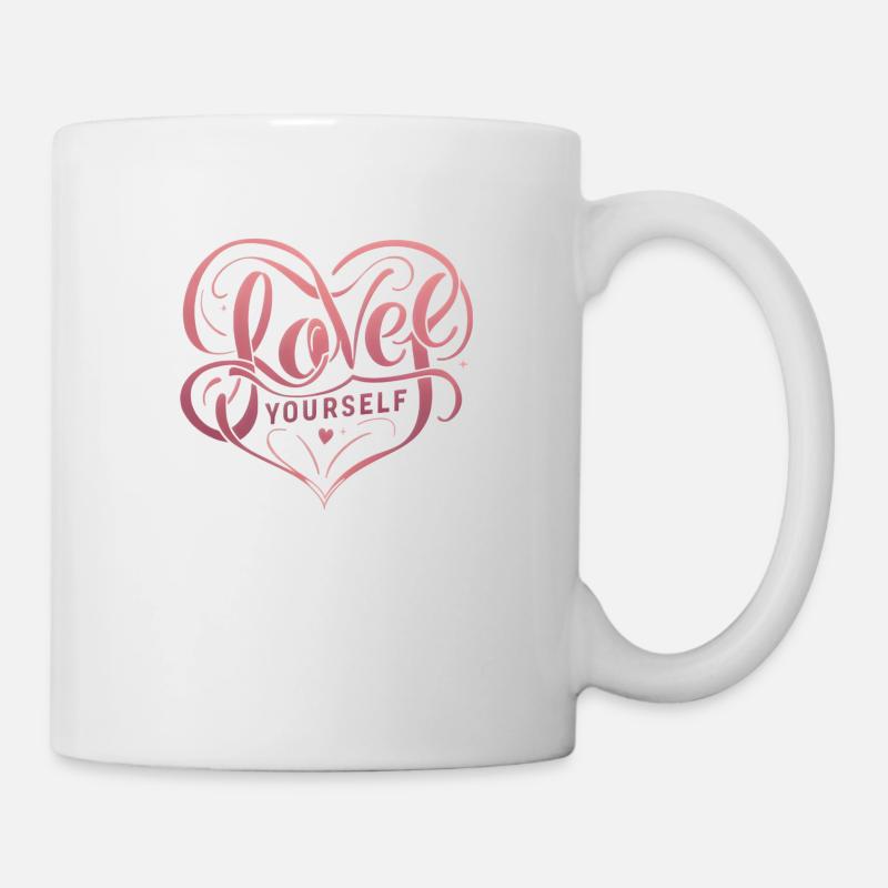 Love yourself - Mug - white