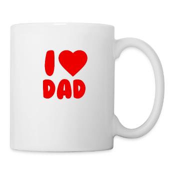 I Love Dad - Mug - white - Right