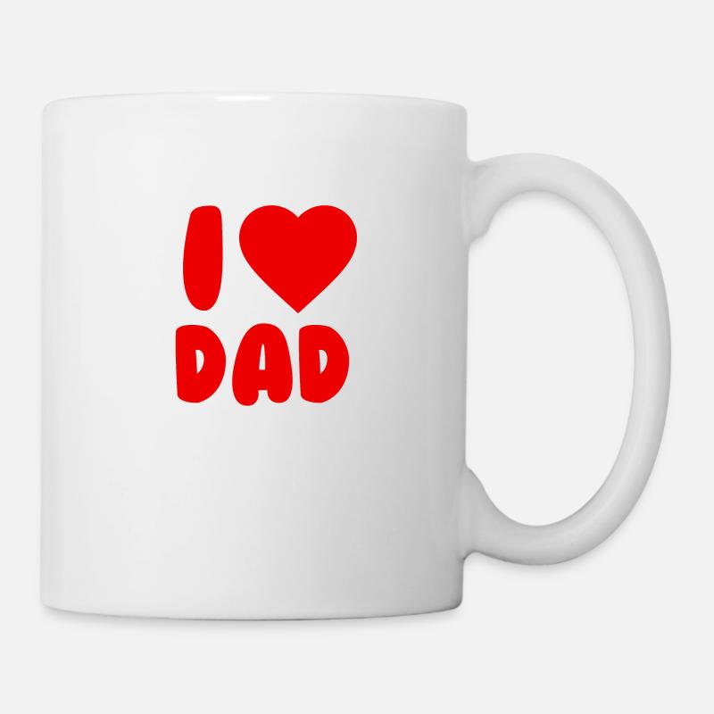 I Love Dad - Mug - white