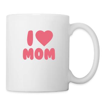 I LOVE MOM - Tasse - Weiß - Rechts