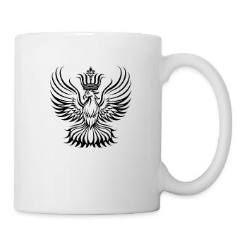 Phénix avec grande couronne - Mug blanc - blanc - Droite