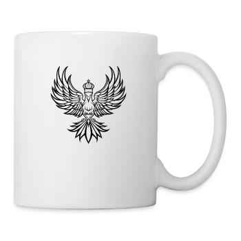 Phoenix with crown - Mug - white - Right