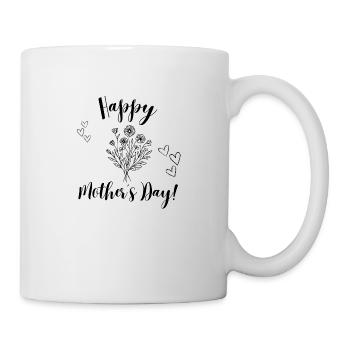 Happy Mothers Day - Tasse - Weiß - Rechts