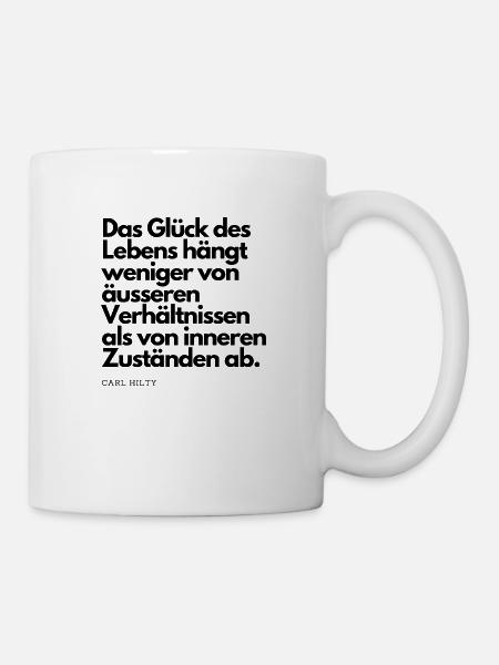 Glück - Tasse - Weiß