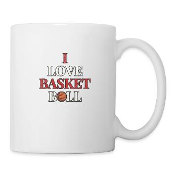J’adore le Basketball Grunge - Mug blanc - blanc - Droite