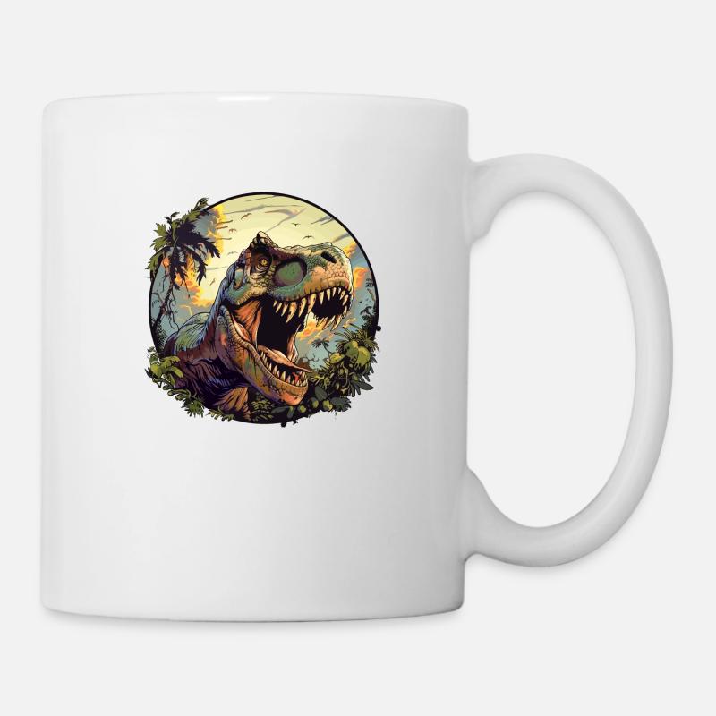 Dino Safari - Tasse - Weiß