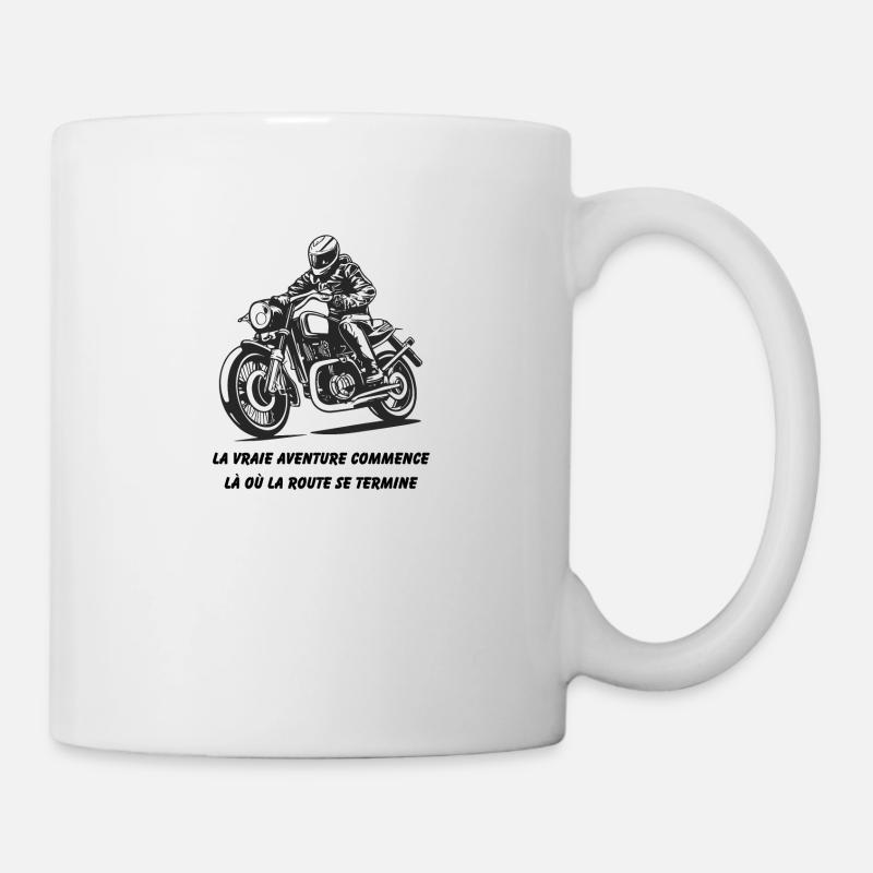 Biker-Design - Tasse - Weiß