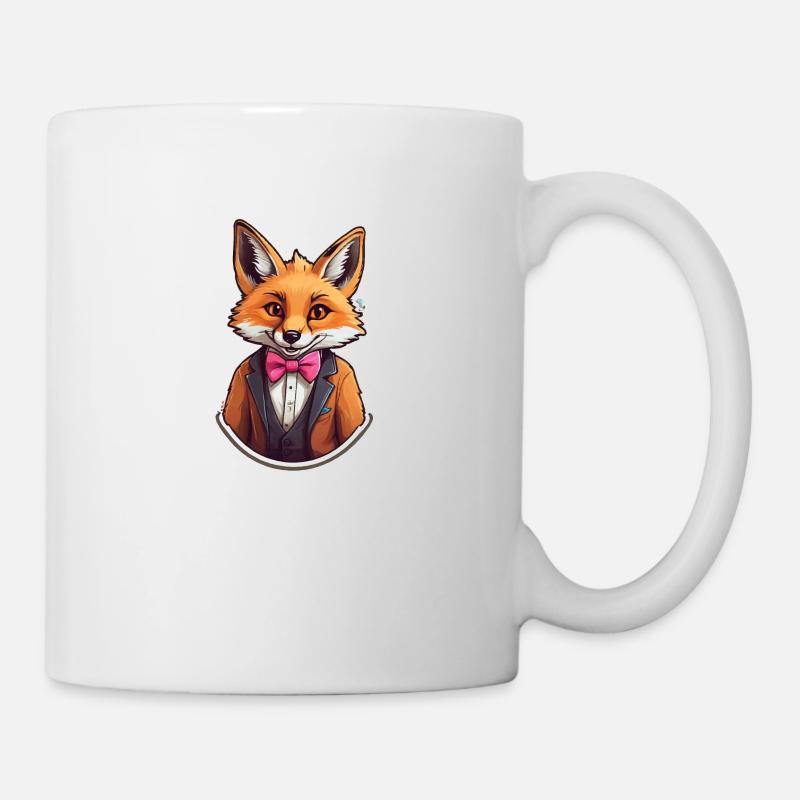 Lustiges Comic Fuchs - Tasse - Weiß