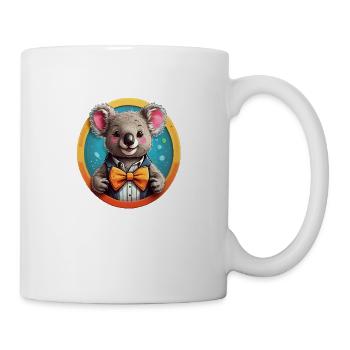 Lustiges Comic Koala - Tasse - Weiß - Rechts