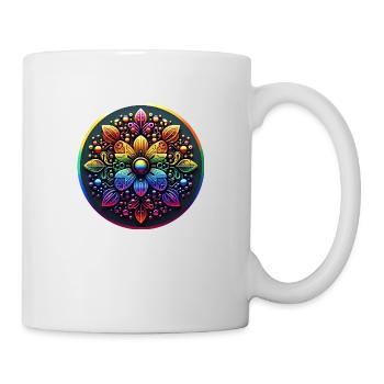 Mechanical Rainbow Flower 2 - Mug - white - Right