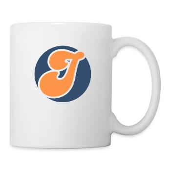 Buchstabe i sport orange - Tasse - Weiß - Rechts
