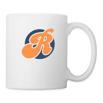 Lettre r orange sport - Mug blanc - blanc - Droite