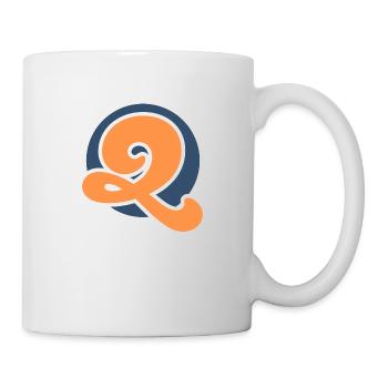Buchstabe q orange sport - Tasse - Weiß - Rechts