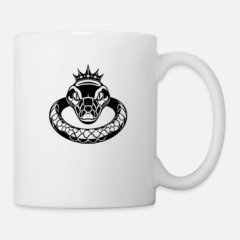 Eleganz der königlichen Python - Tasse - Weiß